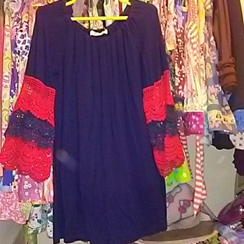 Navy/red 4/5 Dress or Tunic